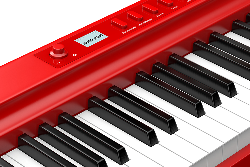 特伦斯发布了X88E折叠电钢琴红色限量版